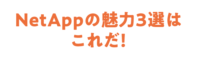 NetAppの魅力3選はこれだ！