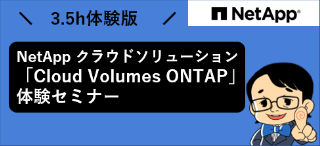 NetApp クラウドソリューション「Cloud Volumes ONTAP」体験セミナー