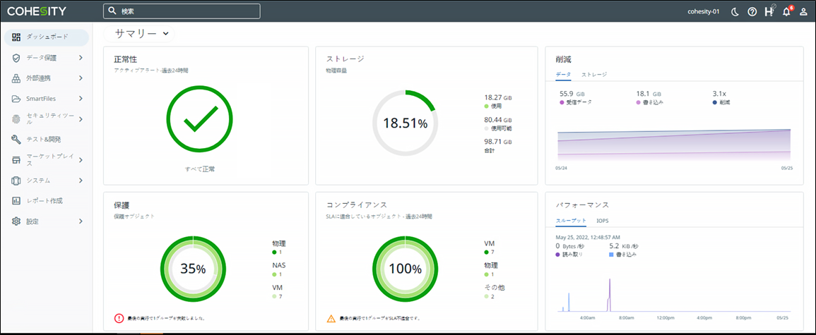 日本語対応GUIでシンプル管理