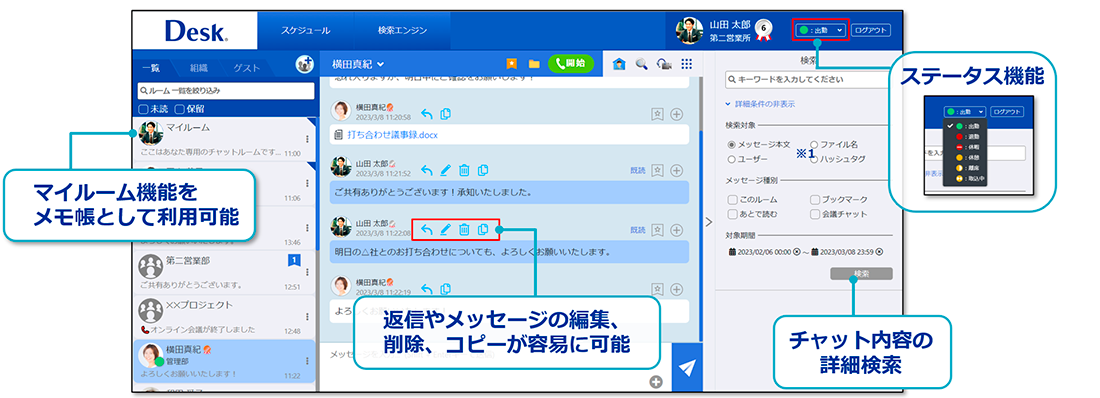 多機能チャット