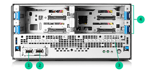 HPE ProLiant MicroServer Gen10 Plus 前面(外部)