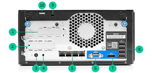 HPE ProLiant MicroServer Gen10 Plus 背面