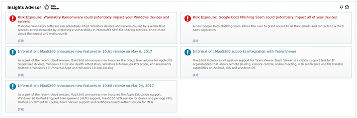 Watson Advisor機能搭載