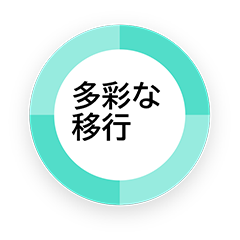 多彩な移行