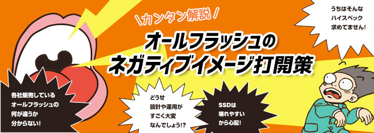 オールフラッシュのネガティブイメージ打開策