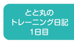 とと丸の トレーニング日記 1日目 