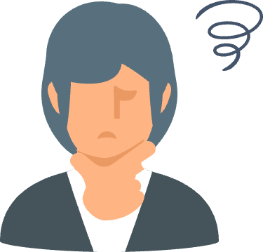 困っている人物