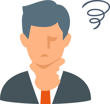 困っている人物