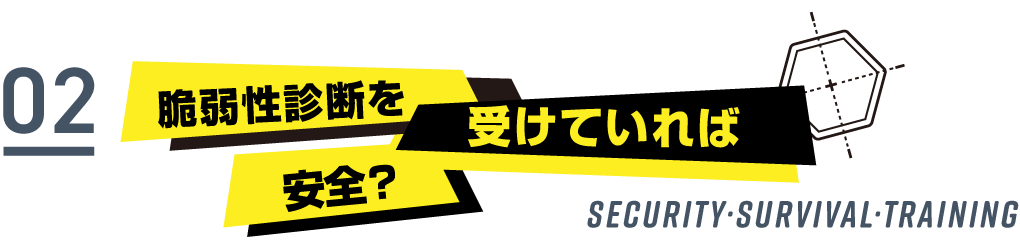 脆弱性診断を受けていれば安全？