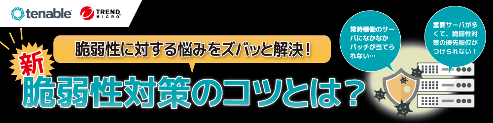 脆弱性に対する悩みをズバッと解決！新脆弱性対策のコツとは？