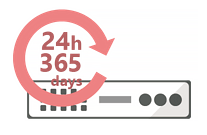24時間365日稼働の重要なサーバー