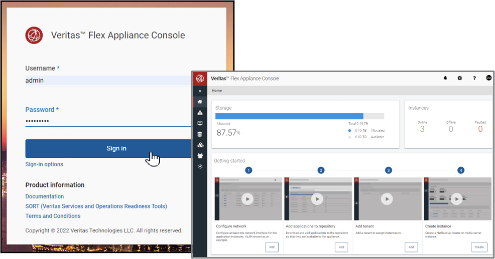 Flex Appliance Console